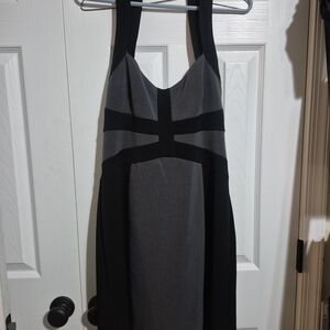 Laundry By Shelli Segal Black and Silver Sheath Mini Dress